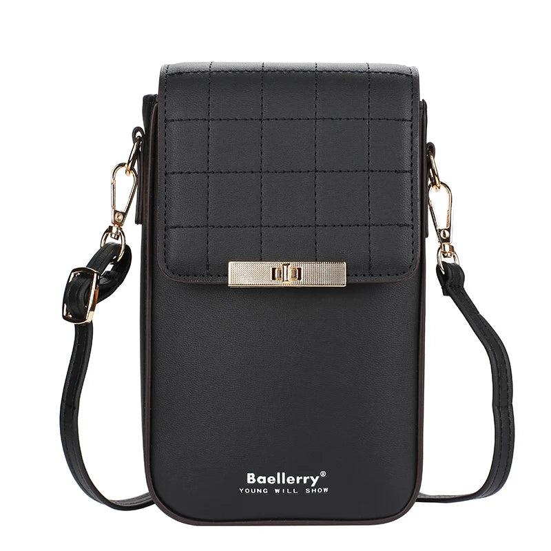 Matte Leather Crossbody Bag Mini Shoulder Messenger