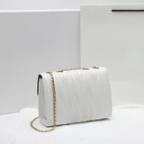TRAVEAST Crossbody Bags for Women Striped Embroidery Chain Styling Shoulder Bags