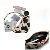 Cow Print Shoulder Bag Small PU Leather Casual Lady Handbag