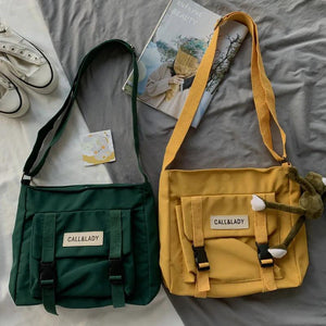 Canvas Women Messenger Bag Large Crossbody Bags Student Book Bag Handbags