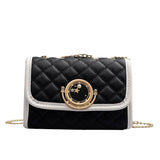 High Lady PU Leather Shoulder Handbags Chain Crossbody Bag