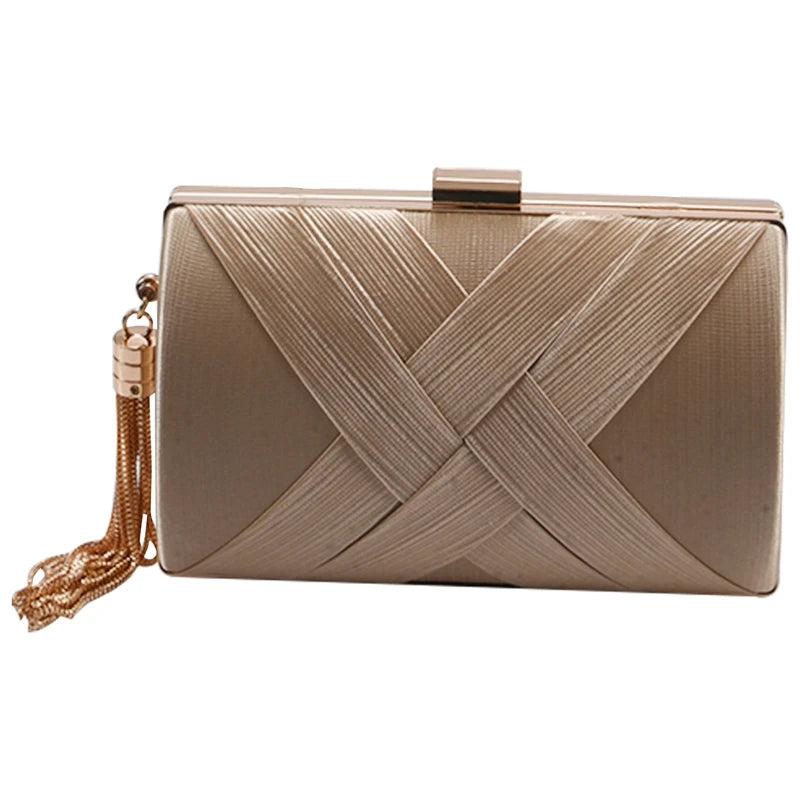 Tassel Clutch Bag for Party Wedding Evening, Phone Purse