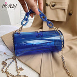 Transparent Acrylic Chain Messenger Jelly Bag