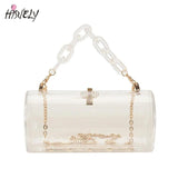 Transparent Acrylic Chain Messenger Jelly Bag
