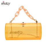 Transparent Acrylic Chain Messenger Jelly Bag