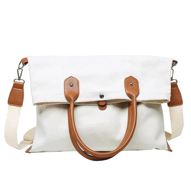 Canvas Shoulder Bags Large Capacity Casual Crossbody Handbag