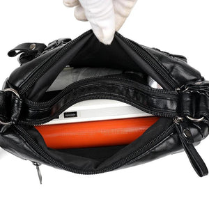 Soft Leather Shoulder Bag Women's Crossbody Satchel Purse Handbag