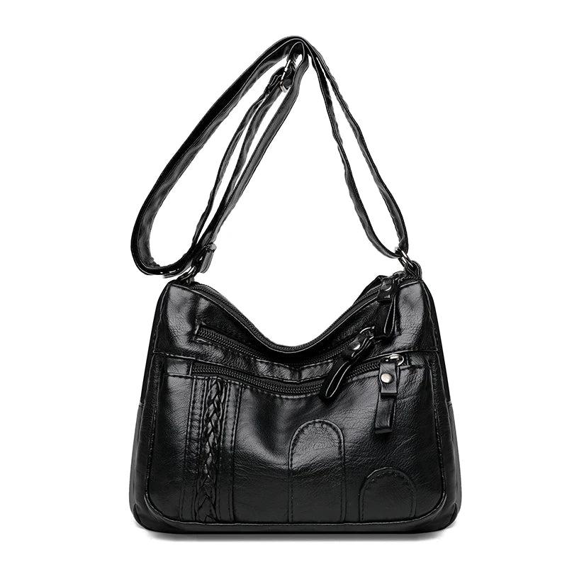 Soft Leather Shoulder Bag Women's Crossbody Satchel Purse Handbag