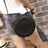 Casual Shoulder Bag with Tassel - Funny Ladies Bag