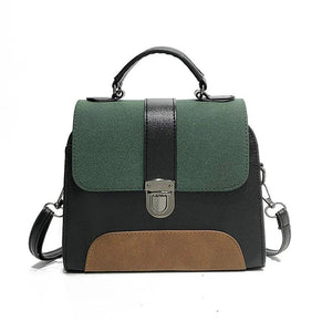 Vintage Leather Crossbody Bag Women Shoulder Messenger Handbag