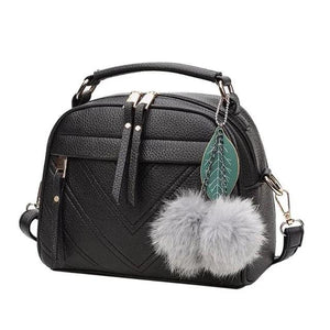 Tassel Messenger Bag PU Leather Handbag Casual Shoulder Bag Female Tote
