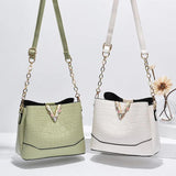Summer Stone Pattern Handbag Large-capacity One-shoulder Messenger Bag Women