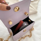 Chic Stone Pattern Crossbody Bag with Chain for Women