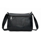 Brown PU Leather Women's Crossbody Bag with Pockets