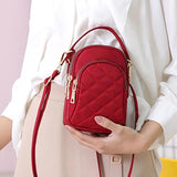 Waterproof Mini Messenger Crossbody Phone Bag with Headphone Hole