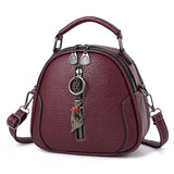 Women Crossbody Shoulder Bags Solid Long Zipper Leather Messenger Bag