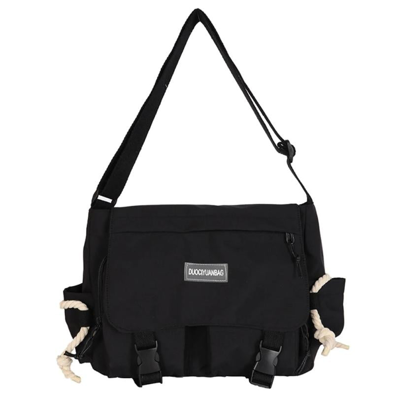 Harajuku Crossbody Bag for Women Girls School Book Bag Shoulder Bolsas