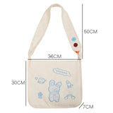 Classic Women Canvas Crossbody Bags for Ladies Casual Style Handbag
