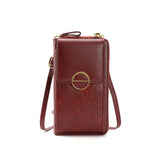 Women's Mini Messenger Bag Large Capacity Handbag Zipper Phone Bag