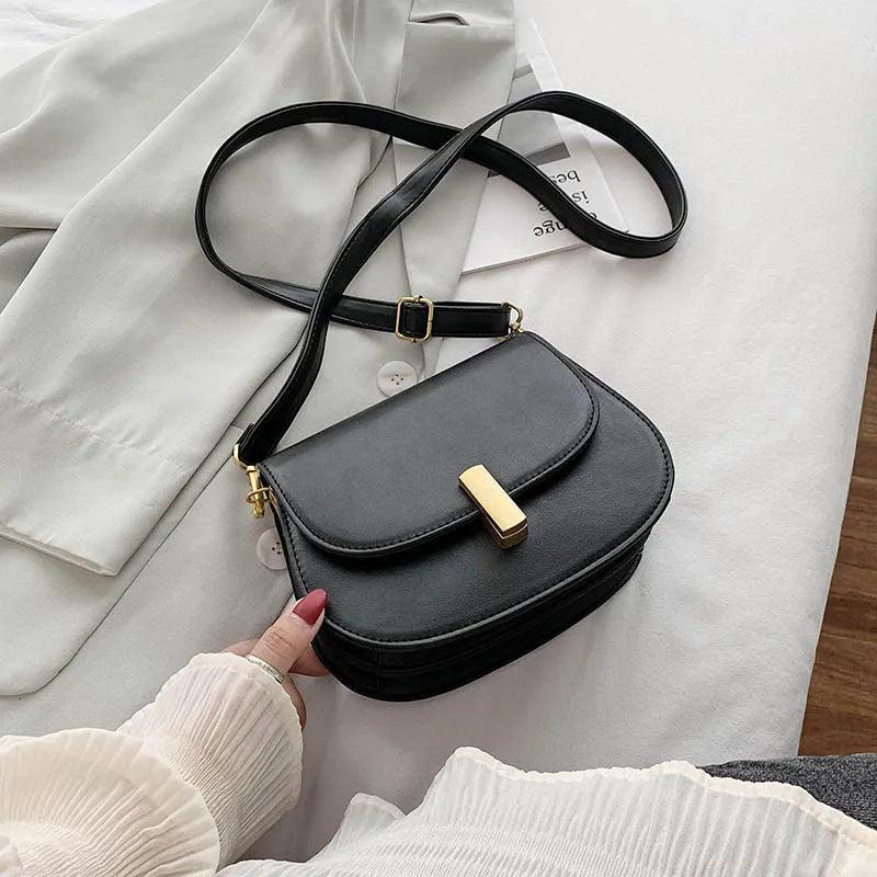 Soft Leather Women Clutch Bag with Chain Shoulder Strap