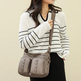 Leather Crossbody Bag for Women Messenger Shoulder Tote