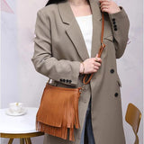 Tassel Handbags And Purses Female Retro Messenger Bag