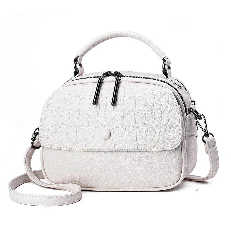 Women Leather Messenger Bag High Female Crossbody Bags