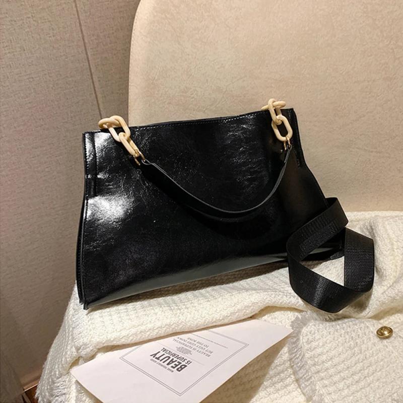 Vintage Leather Crossbody Shoulder Bag Large Capacity