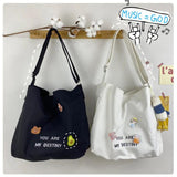 Women Shoulder Bag School Picnic Travel Umbrella Water Bottle Storage Tote