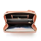 Retro Card Bag Shoulder Messenger Ladies Wallet Zipper Soft Casual Hand Bag