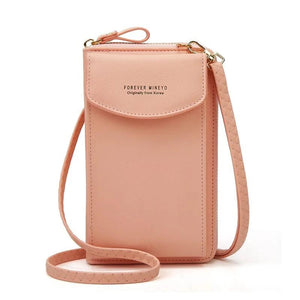 Retro Card Bag Shoulder Messenger Ladies Wallet Zipper Soft Casual Hand Bag