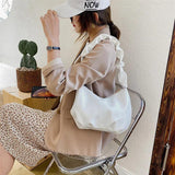Summer Pleated Bag Soft Leather Large-capacity Shoulder Armpit Bag