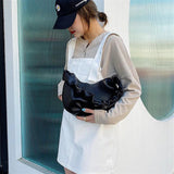 Summer Pleated Bag Soft Leather Large-capacity Shoulder Armpit Bag