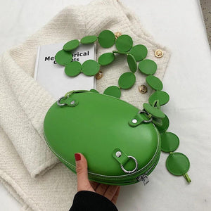 Femme PU Messenger Bag Shoulder Bean Bag Small Round Bag