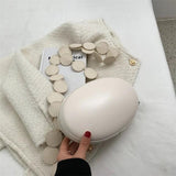 Femme PU Messenger Bag Shoulder Bean Bag Small Round Bag