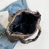 Winter Handbag for Women High Down Cotton Crossbody Bag