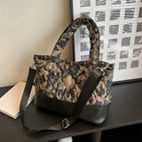 Winter Handbag for Women High Down Cotton Crossbody Bag