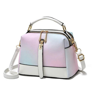 Autumn Ins Gradient Texture Handbag Women Shoulder Messenger Bag