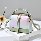 Autumn Ins Gradient Texture Handbag Women Shoulder Messenger Bag
