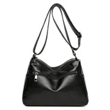 Large Capacity Crossbody Bag Soft Shoulder Travel Handbag Vintage Sac