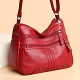 Large Capacity Crossbody Bag Soft Shoulder Travel Handbag Vintage Sac