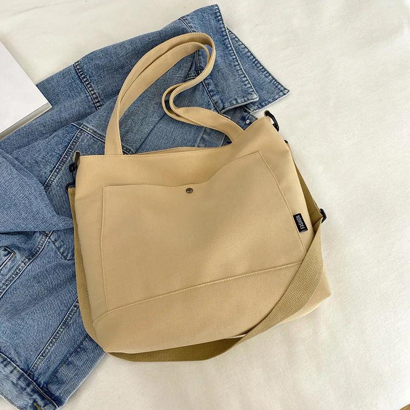 Canvas Crossbody Bags for Women Large Tote Handbags Messenger Shoulder Bag