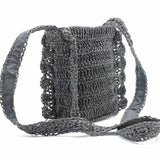 Handwoven Crossbody Straw Handbag Crochet Woven Bag Lace Woven Bags For Women De