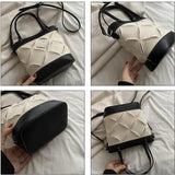 Canvas Shoulder Crossbody Bags Small Tote Bag Bucket Female Handbag