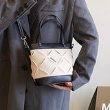 Canvas Shoulder Crossbody Bags Small Tote Bag Bucket Female Handbag