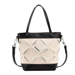 Canvas Shoulder Crossbody Bags Small Tote Bag Bucket Female Handbag