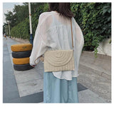 Straw Crossbody Envelope Bag Summer Shoulder Clutch Beach Handbag