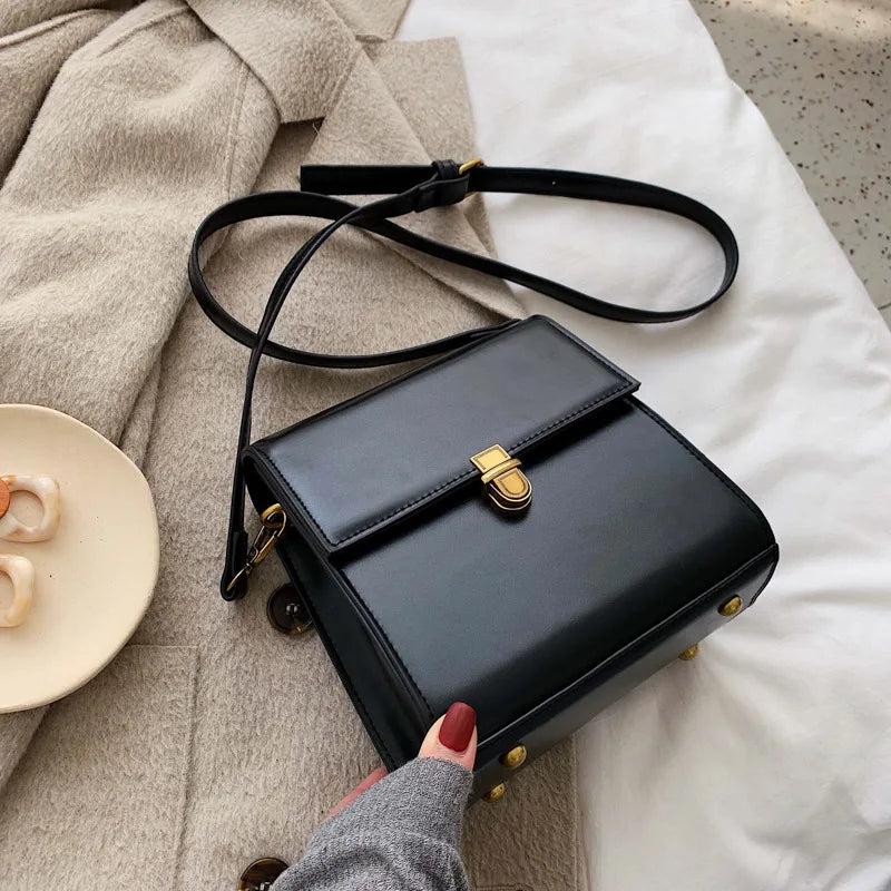Vintage Wild Crossbody Bags Strap Zipper Women's Handbags PU Female Totes