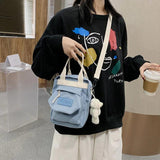 Women Mini Handbag Straw Beach Clutch Zipper Small Shoulder Bag