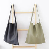 Casual PU Leather Crossbody Bag Multifunctional Messenger Tote Handbag